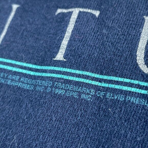 Vintage Artist Of The Century Elvis Presley Graphic T-Shirt XL 90s Hanes 5085 - Picture 3 of 8